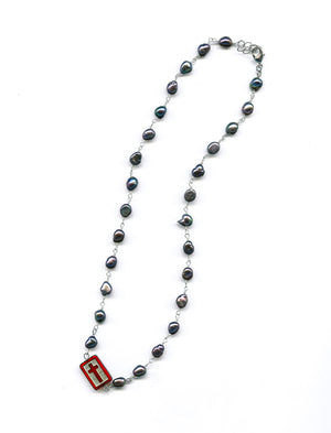 Dark pearl cross sample