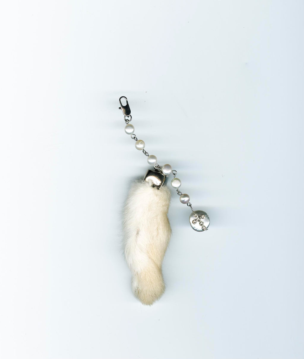 Lucky Rabbit Foot keychain