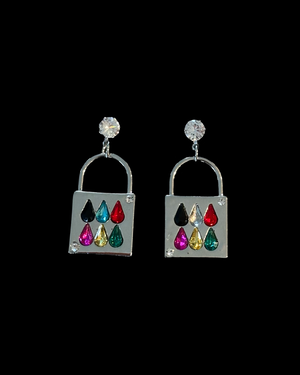 LUCKY LOCK EARRING PAIR