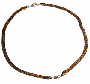Cheetah Herring Bone necklace