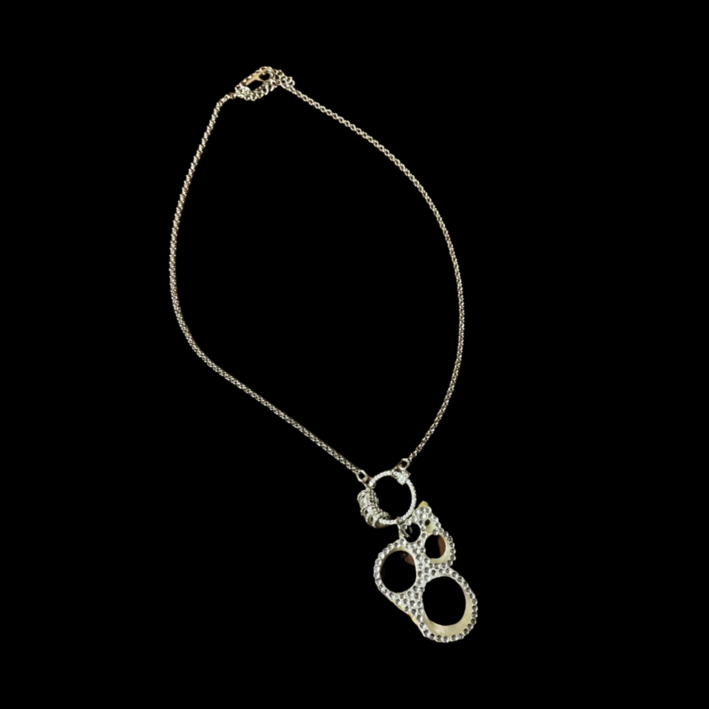 Jeweled Shell Necklace