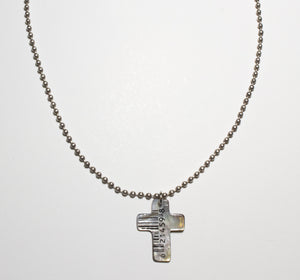 Coded Cross Necklace
