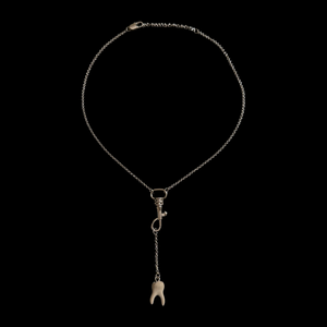 LARIAT TOOTH NECKLACE
