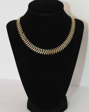 Gold Ribbed Chain