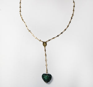 Emerald Rosary Necklace