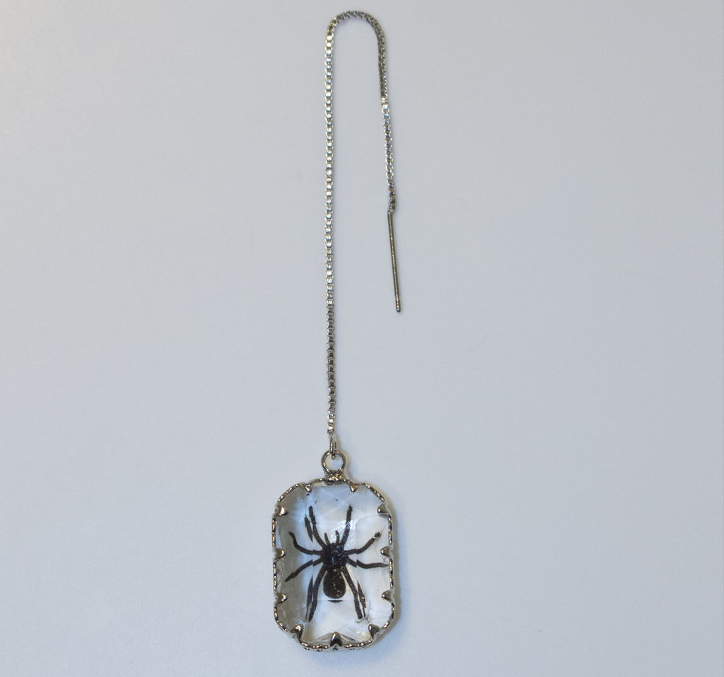 Crystal Spider Ear Threader