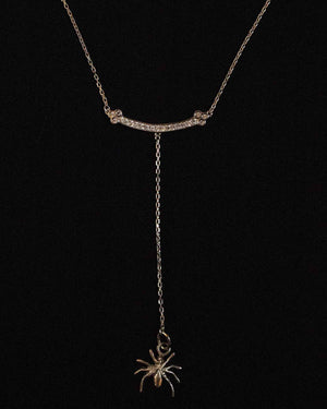 Isabel Spider Drop Necklace