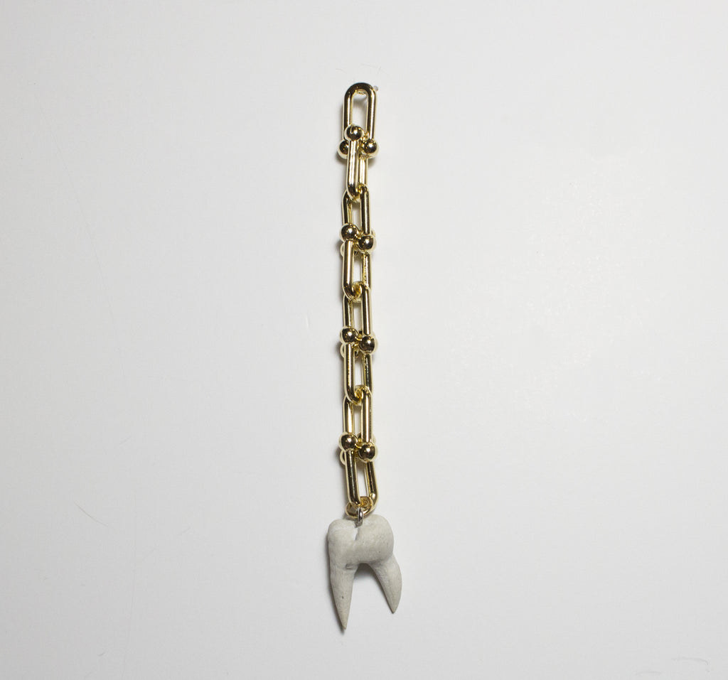 Gold Tooth Drop Earring
